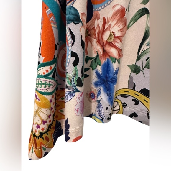 JOHNNY WAS‎ Janie V-Neck Tank Tunic Top Paisley Size L NWT - Picture 9 of 13